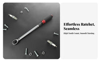 High Precision Adjustable Twist Wrench Easy-to-Read Scale Twist Wrench Locking Mechanism for DIY Enthusiasts, Auto Repair, Car Maintenance