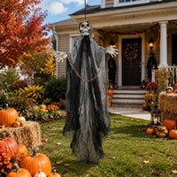 Halloween Hanging Specter Outdoor Skeleton Specter Prop Horror Style Skeleton Hanging Ornament for Yard, Garden