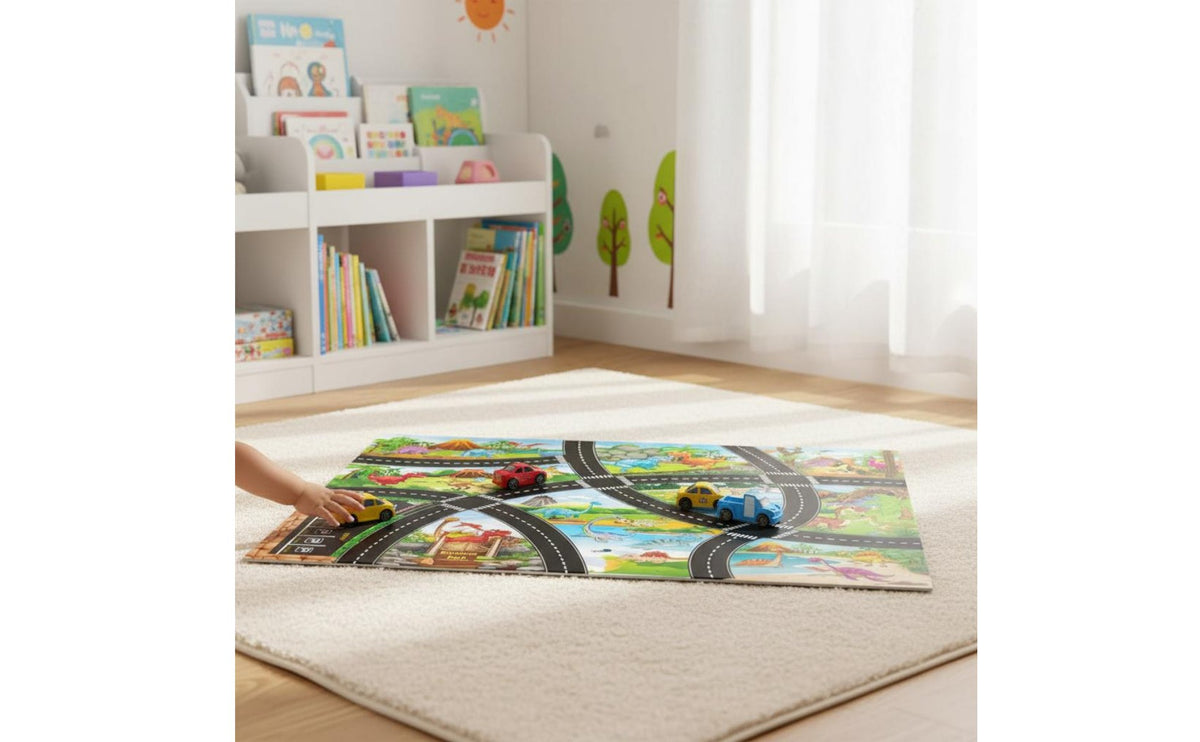 Toy Car Parking Playmat Large Size Road Traffic Playmat Sparks Imagination City Road Play Mat for Children, Young Children