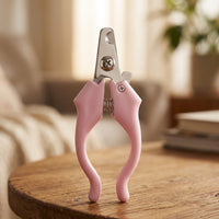 Nail Clippers for Professional Grooming, Stainless Steel Dog Nail Trimmer, Non-Slip Puppy Tool for Small Animals, Guard to Avoid Over-Cutting