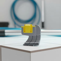 4 Pieces Ribbed Fins MX8 MX6 Cleaner Brush Yellow Connector Pool Cleaner Brand Replacement Brush Gray Plastic