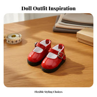BJD Doll Shoes Buckle Strap Design 1/6 Scale Doll Shoes Realistic Details