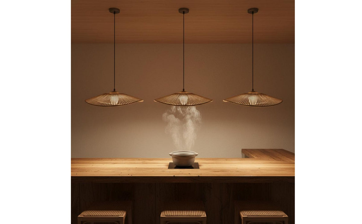 Retro Design Straw Hat Light Shade Natural Material Woven Hanging Lampshade Rustic Aesthetic Wabi-Sabi Aesthetic Lampshade Easy Installation for Homestay Owners, DIY Enthusiasts, Tea Room, Restaurant, Bar Counter, Cafe
