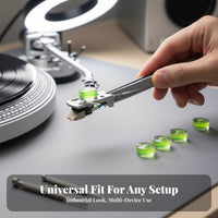 Turntable Bubble Accurate Alignment Precision Record Player Leveling Tool Improves Accuracy Platter Spirit Level for Vinyl Collectors, DJs