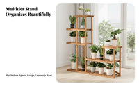 Space-Saving Railing Planter Holder Large Capacity Hanging Planter Rack Anti-Rust Balcony Shelf Sturdy Construction for Apartment Dwellers, Gardeners, Homeowners, Patio, Fence, Porch, window sill