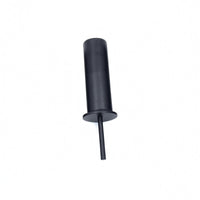 Cylindrical Black Weight Stack Insert Rod Flanged Weight Stack Locking Pin Heavy Duty Matte Black Insert Rod Long-Lasting Steel