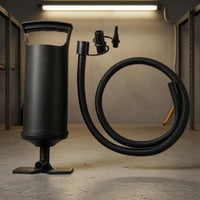 Corrugated Hose Manual Air Pump Two Nozzle Adapters Hand Pump Inflator Top Handle Mini Inflator Stable Base