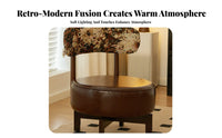 Reclining rear blossomShaped Chair rotating Base Single Sofa Plush Cushioning Indoor Furniture Wide Seat for Homeowners, Book Lovers, Living Room, Bedroom, Lounge Area, perusing corner
