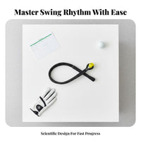 Warm-up Tool Golf Swing Training Rope Portable Golf Swing Tempo Rope Ergonomic Grip for Beginners, Youths, Home, Office