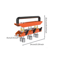 Portable Standing Seam Roofing Bender 6 Roller Bending Tool Large Radius Plate Bender for Roofers, Metalworkers, Construction Site, Workshop