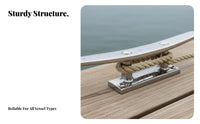 Stainless Steel Anchor Cleat Stainless Steel Dock Cleat Boat Hardware Anti-Rust Mirror Polished
