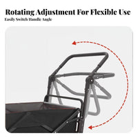Comfort Grip Folding Wagon Push Handle Detachable Adjustable Wagon Push Handle Quick Release for DIY Enthusiasts