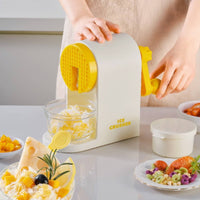Hand Crank Ice Shaver No Electricity Needed Portable Shaved Ice Cone Creator
