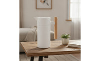 Coffee Carafe with Wood-Grain Handle Press-to-Pour Thermal Carafe with Wood Handle Food-Grade Pot for Office