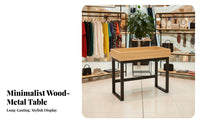 Multi-Functional Shop Marketing Table Multifunctional Island Display Stand Portable Craft Display Rack Sturdy Construction for Retailers, Vendors, Exhibitors, Supermarkets, Shopping Malls, Street Markets, Exhibitions
