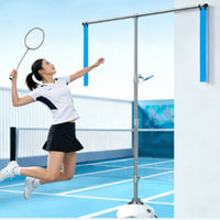 Badmintons Training Stand Adjustable Height Badmintons Practice Pole with Base Telescopic for Solo Trainers, Backyard, Court, Gymnasium