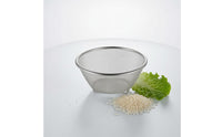 Rolled Rim Rice Washing Basket Wide Opening Fine Mesh Colander Narrow Base Stainless Steel Colander