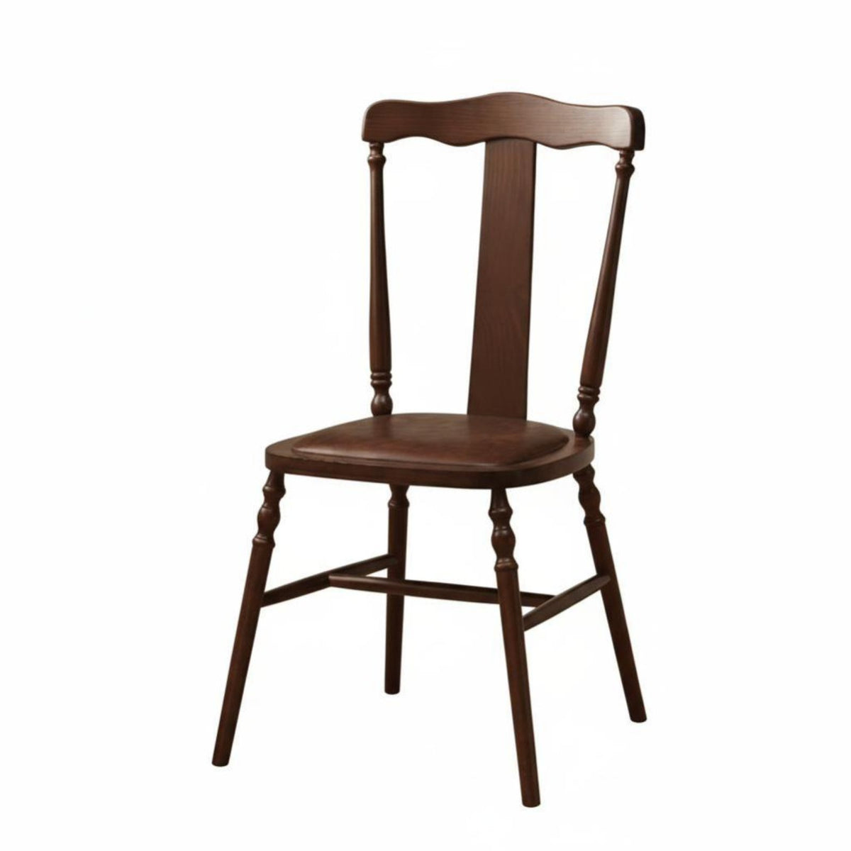 French Design Rattan Seat Spindle Chair Retro Design Dining Seating Designer Feel Household Furniture Sturdy Construction for Homeowners, Cafe Owners, Interior Designers, Restaurant, Kitchen, Living Room, Home Office