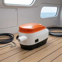 Stainless Steel Shaft Automatic Bilge Pump Corrosion-Resistant DC Bilge Pump Compact for Marine Use