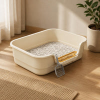 Semi-Enclosed Litter Box Perforated uncoveredTop Litter Box Easy to Clean