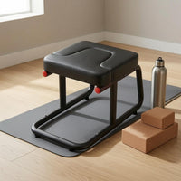 Double Handle Padded Inversion Stool Long-Lasting Fitness Inversion Stool Stable Upside down Chair Black
