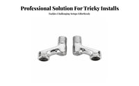 304 Stainless Steel Eccentric Faucet Connector Shower Faucet Offset Adapter Leak Proof for Plumbers, Bathroom, Kitchen