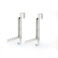 2 Pieces Foldable over-the-Door Hooks Space-Saving over the Door Hanger Slim Versatile for Bathroom, Entryway