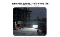 IP65 Waterproof Tripod Work Light High Brightness LED Work Light with Stand Anti-Slip Feet LED Floodlight 360° Rotatable for Street Vendors, DIY Enthusiasts, Night Markets, Workshops, Workshop, Garages
