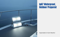 LED spotlight, Low voltage waterproof nautical outdoor light, Anti-interference, Night fishing