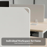 Workspace Separator Adjustable Desk Screen Clamp Anti-Fall Barrier Clamp-on Desk Baffle Easy to Install Privacy Panel No Drilling Required for distant Workers, Receptionists, Retail Employees, accessibleplanPlan Workareas, School, Library