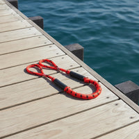 Shock Absorbing Bungee Dock Line with Loop and Slider Floating Bungee Dock Line Quick Attach Rope Water Sports for Kayakers