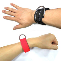 Freediving Lanyard Wrist Cuff Anti-Loss Wrist Strap with D-Loop Heavy Duty Diving Wristband for Divers