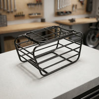 Metal Cycle Rear Pet Carrier Basket Secure Rear Rack Dog Carrier Sturdy Stable for Small Dogs, Young Dogs, Cats, Outdoor Trips, Commutes