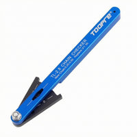 Pivoted Base Bike Chain Wear Checker Blue Metal Body Chain Wear Checker Aluminum Alloy Handheld