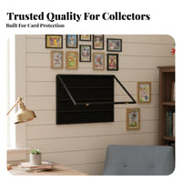 Graded Card Display Case Protection Sports Card Display Frame Collectible Storage Anti-Security Lock Lockable for Home Office