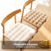 Faux Cushion Warm Faux Seat Cushion Extra-Soft Soft Chair Pad for Office Workers, Homeowners, Winter, Living Room, Bedroom
