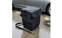 Car Trash Can with Lid Leakproof Car Trash Bin Waterproof for Journeyers, Commuters, Daily Commute