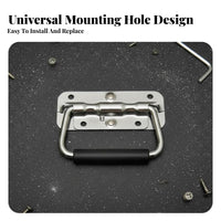 Recessed coil-loaded Pull comfortable Rubber Grip Ergonomic comfortable Rubber Grip Hardware Fitting for Musicians, tour crew members