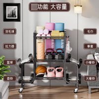 Mobile Dumbbell Storage Rack with 3 Tiers for Home Gym