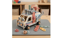 Wooden Screw Toy Vehicle Printed Nut and Bolt Toy Fine Motor Skills
