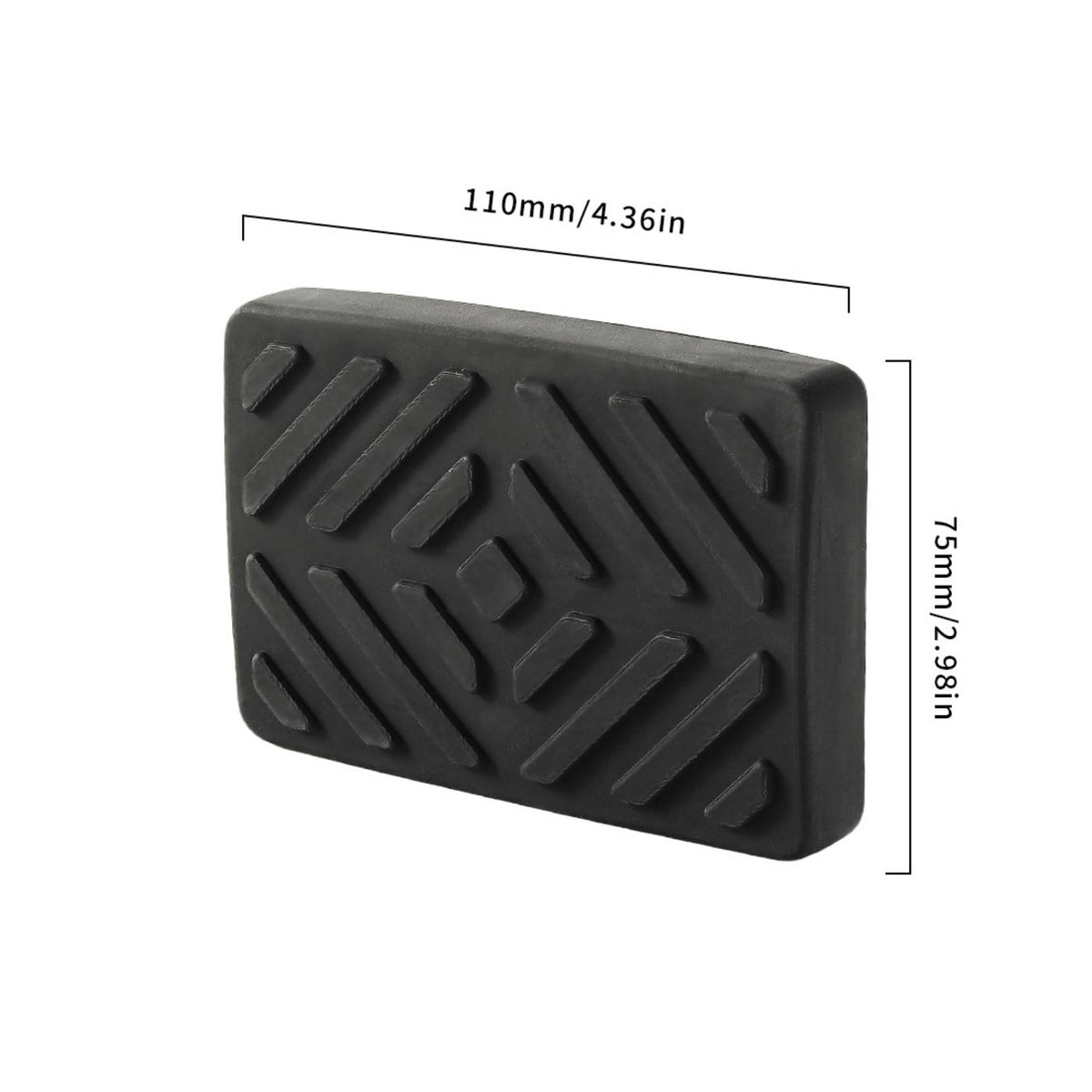 Textured Replacement Brake Pedal Easy to Install Brake Pedal with Rubber Grip Better Control Motorcycle Part Long-Lasting for Touring Riders