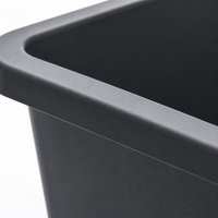 Deep Planter 55cm Rectangular 25L for Home Gardening, Flower Pots, Balcony Vegetable & Flower Cultivation