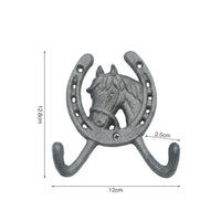 Curved Wall HookDecorative Cast Iron Wall Hook Fixture for Entryway, Hallway