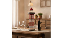 Lighthouse Vino Rack Iron Lighthouse Bottle Holder Decorative Vino Bottle Holder for Collectors, Home Bar