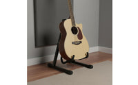 No Assembly Required Folding Guitar Stand Portable Triangular Guitar Stand Space-Saving Instrument Storage Sturdy Steel for Practice Room, Stage