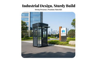 Prefabricated Guard Booth Heavy Duty Structure Outdoor Sentry Box Steel Security Cabin for Factory Gates, Community Entrances, Parking Lots