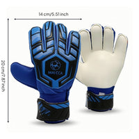Goalkeeper Gloves with Finger Protection Adjustable Goalkeeper Gloves with Latex Palm Comfortable for Goalkeepers, Goalies