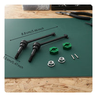 1/12 Scale RC Car Front Drive Shaft Steel Construction High Durability Universal for Rough Terrain