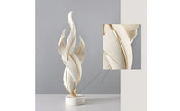 Feather Figurine with Round Base Sculptural Statue Elegant for Bookshelf