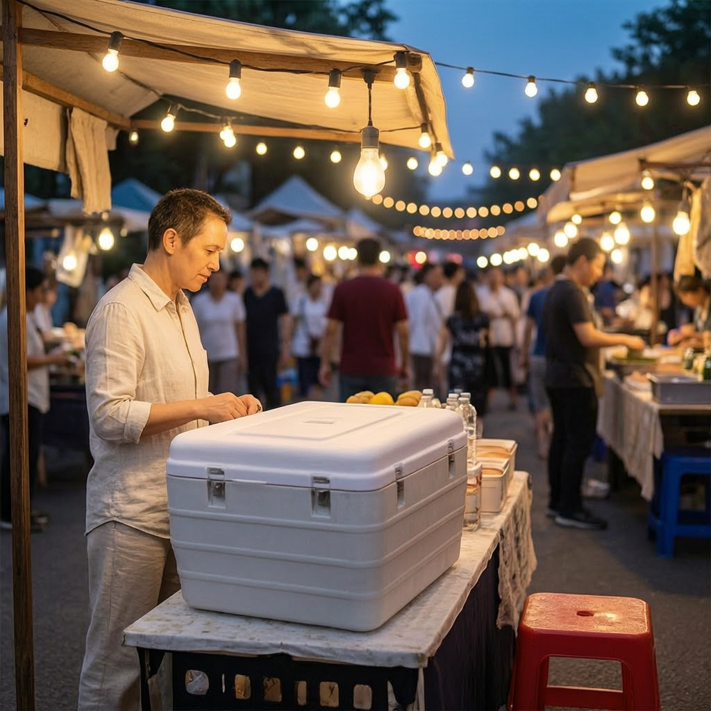 Commercial Insulated Cooler Box for Food Delivery, Camping, and Outdoor Events - 56-170L